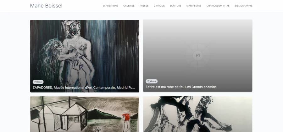 Portfolio Artiste peintre